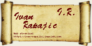 Ivan Rapajić vizit kartica